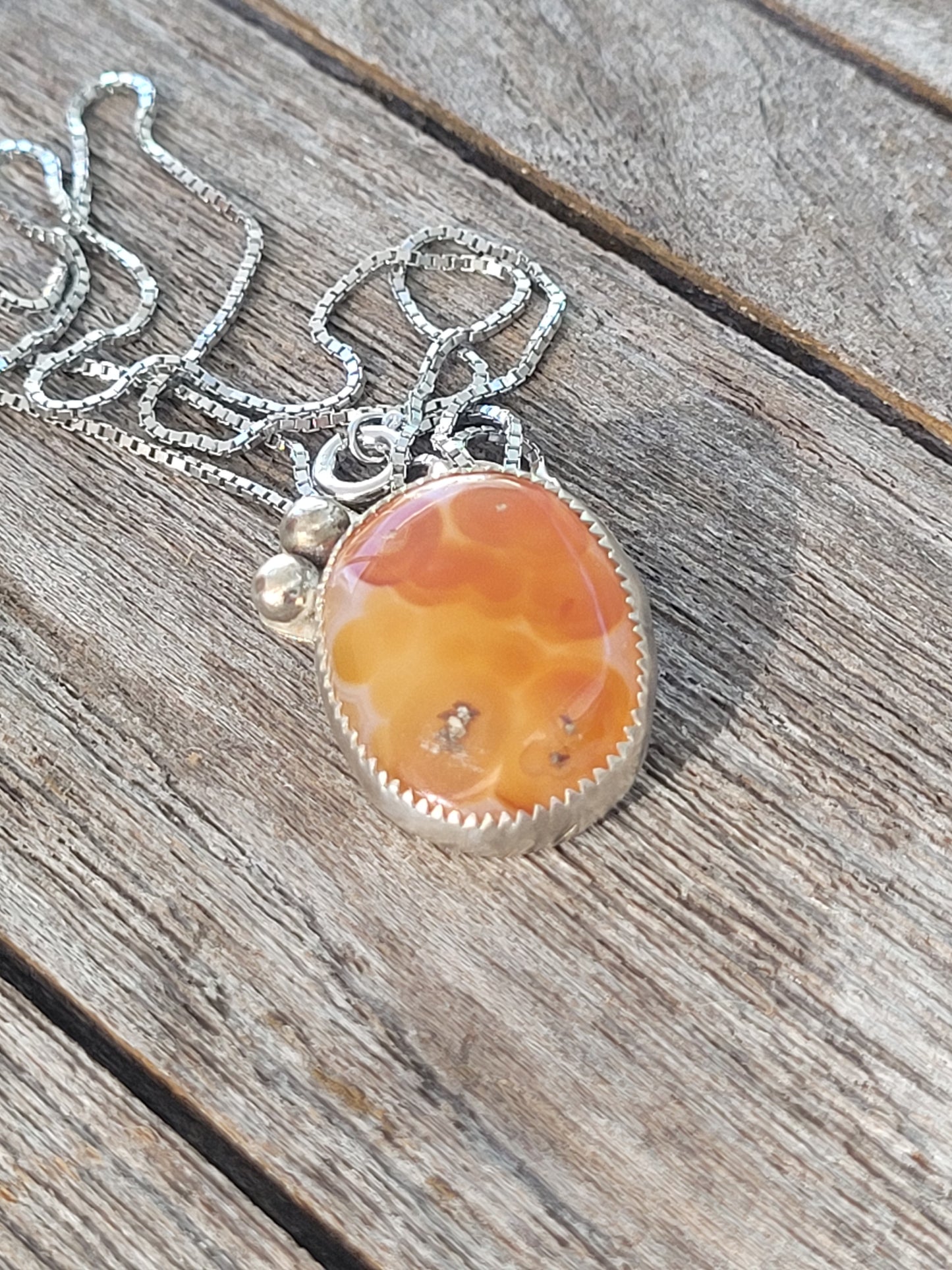 Orange Agate Necklace