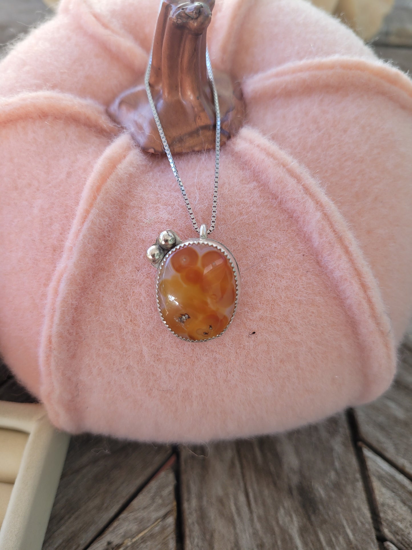 Orange Agate Necklace