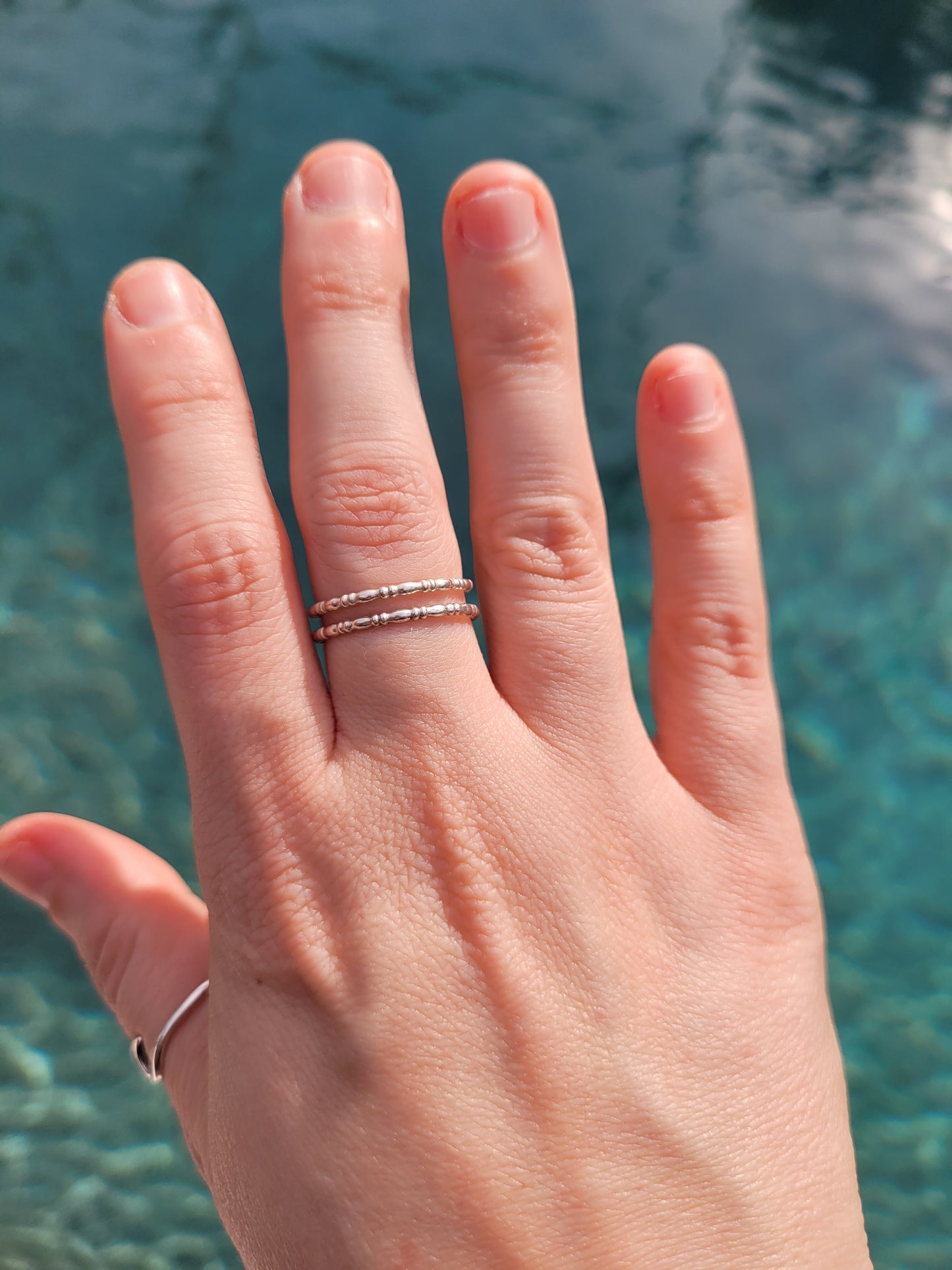 Grains of Sand Stacking Ring