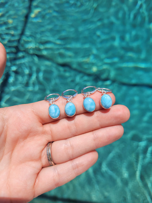 Larimar Ear Huggies