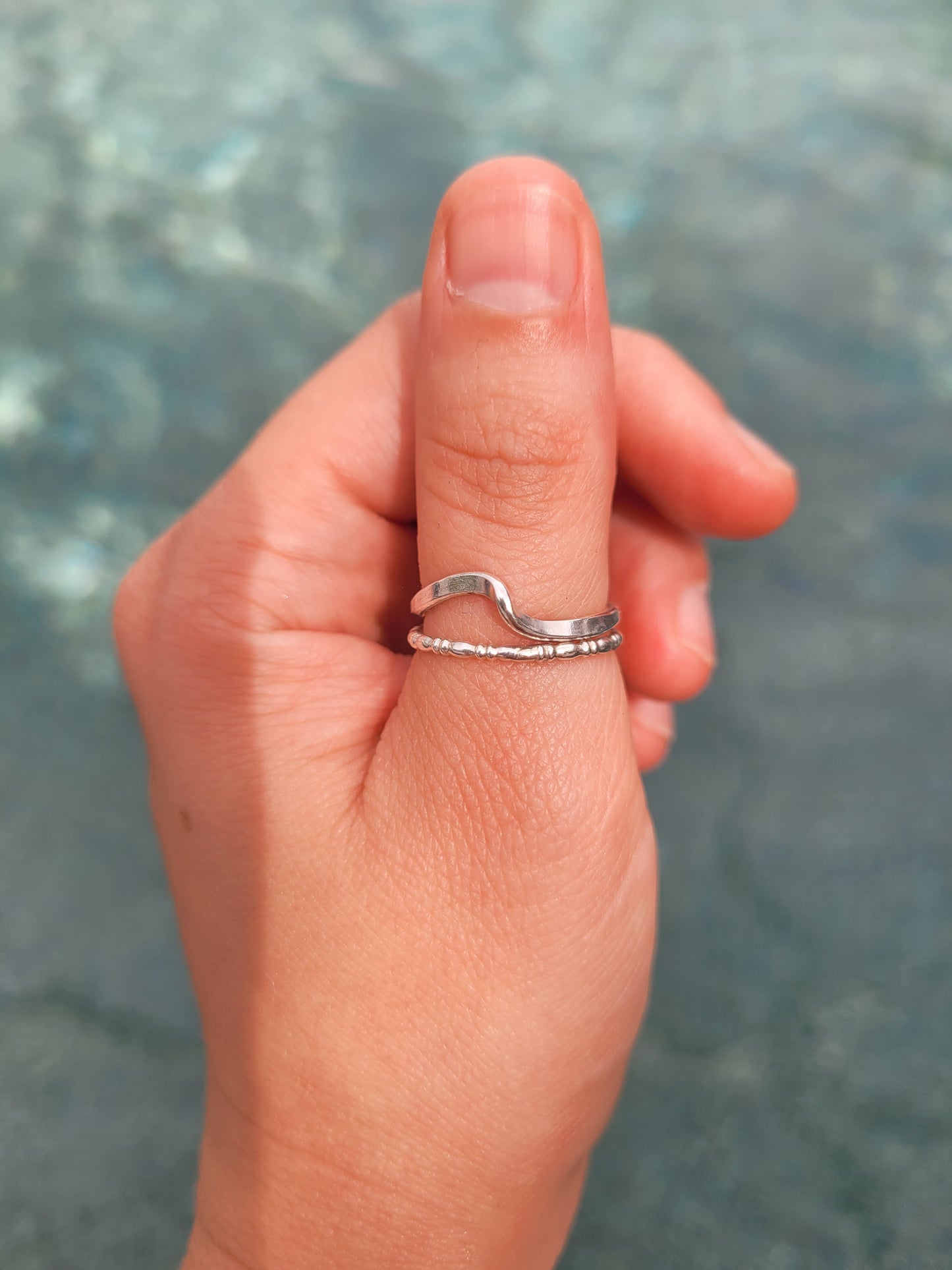 Grains of Sand Stacking Ring