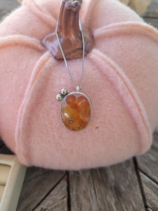 Orange Agate Necklace